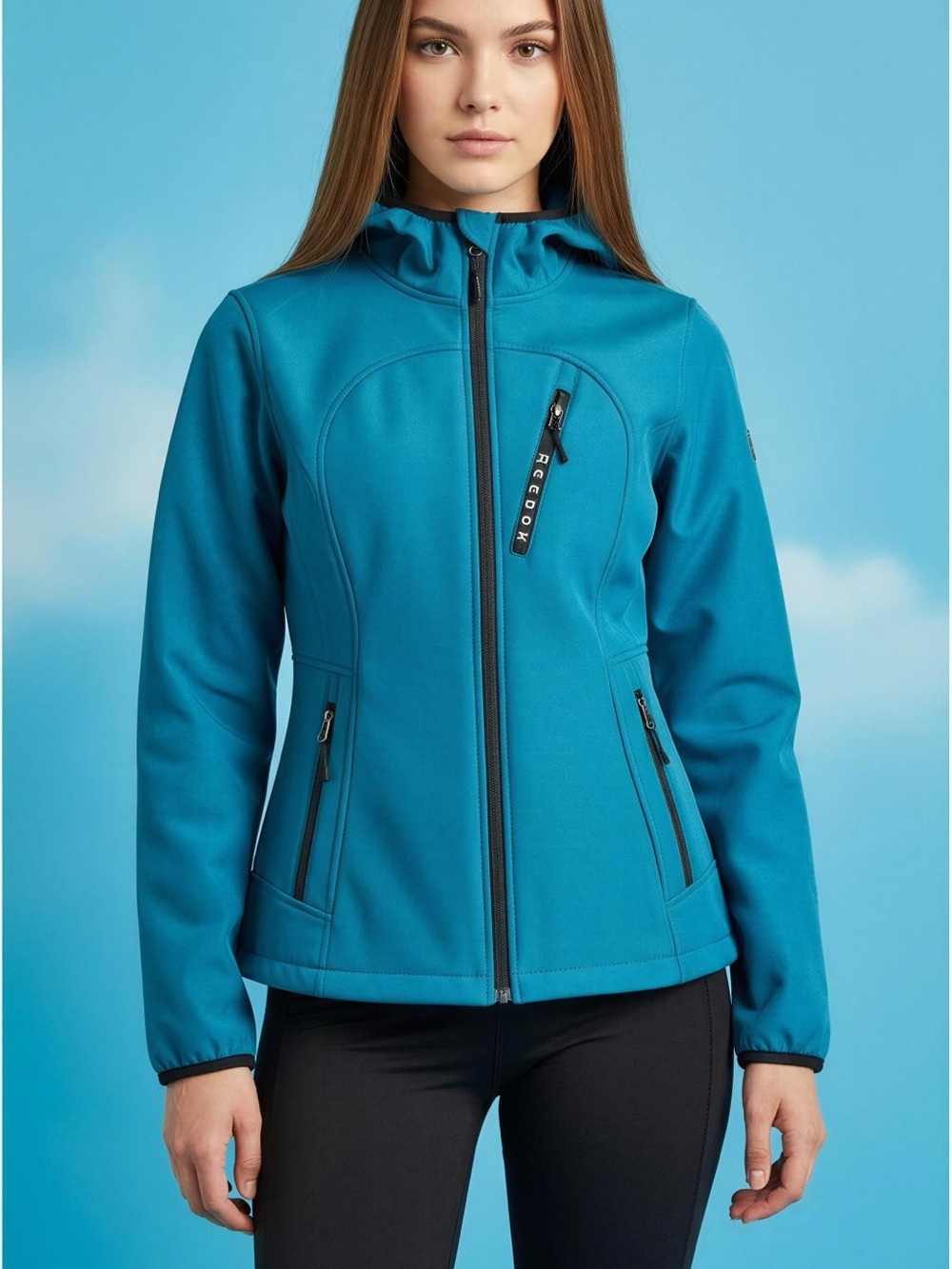 Reebok Women's Teal Teddy Fleece Jacket